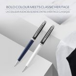 WATERMAN HEMISPHERE COLOR BLOCKING GOLYÓSTOLL FEKETE-KÉK, EZÜST KLIPSZ 2202850