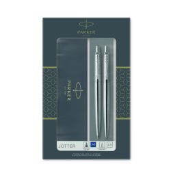   Parker Royal Jotter Golyóstoll + MECHANIKUS CERUZA ROZSDAMENTES ACÉL, EZÜST KLIPSZ 2093256