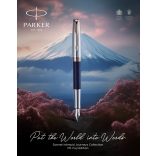 PARKER ROYAL SPECIAL EDITION SONNET FUJI 18K TÖLTŐTOLL KÉK, ARANYRÓZSASZÍN KLIPSZ 2191652