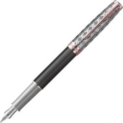   Parker Royal Sonnet Premium 2119788 METAL SZÜRKE 18K PARANY KLIPSZ Töltőtoll