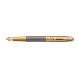   PARKER ROYAL SONNET PREMIUM PIONEER ARROW 18K TÖLTŐTOLL SZÜRKE, ARANY KLIPSZ