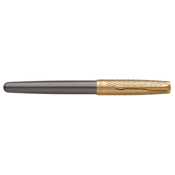 PARKER ROYAL SONNET PREMIUM PIONEER ARROW 18K TÖLTŐTOLL SZÜRKE, ARANY KLIPSZ