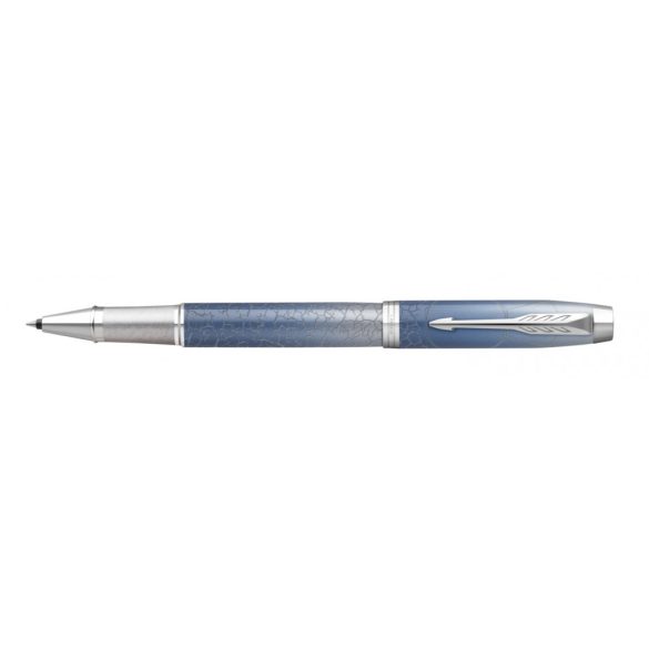 PARKER ROYAL IM PREMIUM ROLLERTOLL KÉK-SZÜRKE THE LAST FRONTIER POLAR CIZELLÁLT, EZÜST KLIPSZ 2153004