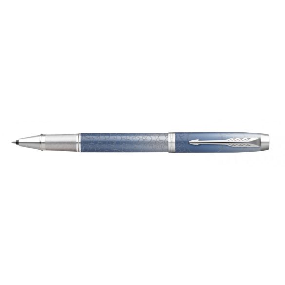 PARKER ROYAL IM PREMIUM ROLLERTOLL KÉK-SZÜRKE THE LAST FRONTIER POLAR CIZELLÁLT, EZÜST KLIPSZ 2153004